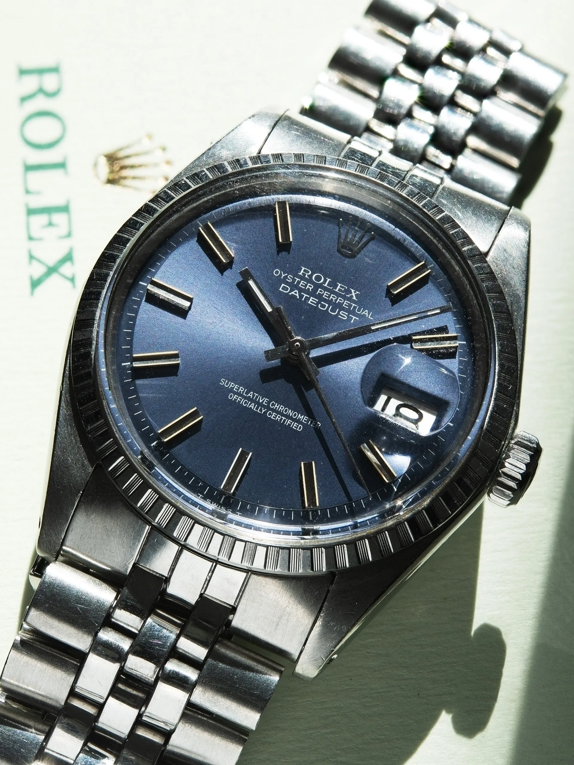 1973 Rolex Datejust (Ref. 1603) Blue "Non-Luminous" Dial