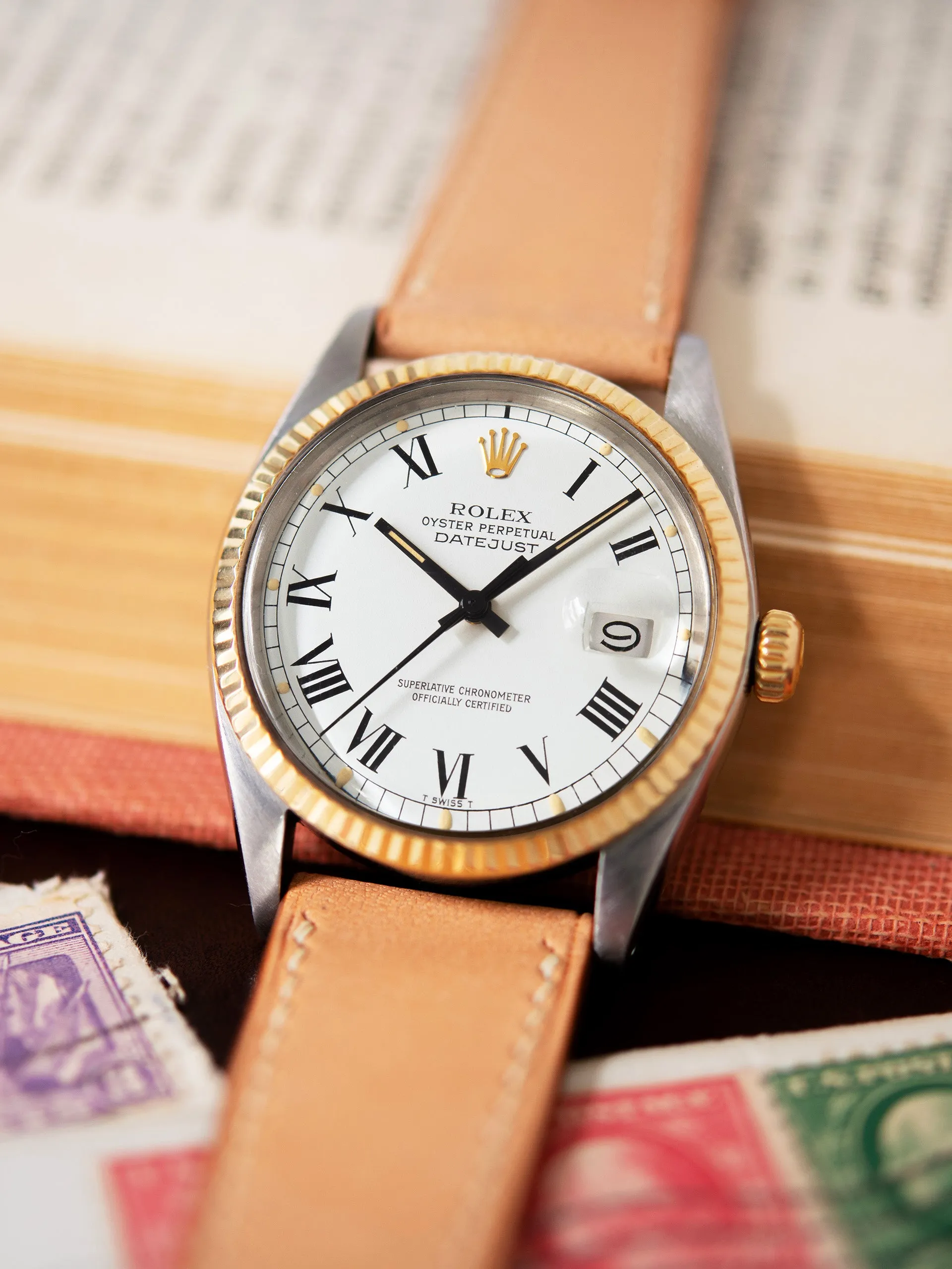 1979 Rolex Two-Tone Datejust (Ref. 16013) White "Buckley" Dial