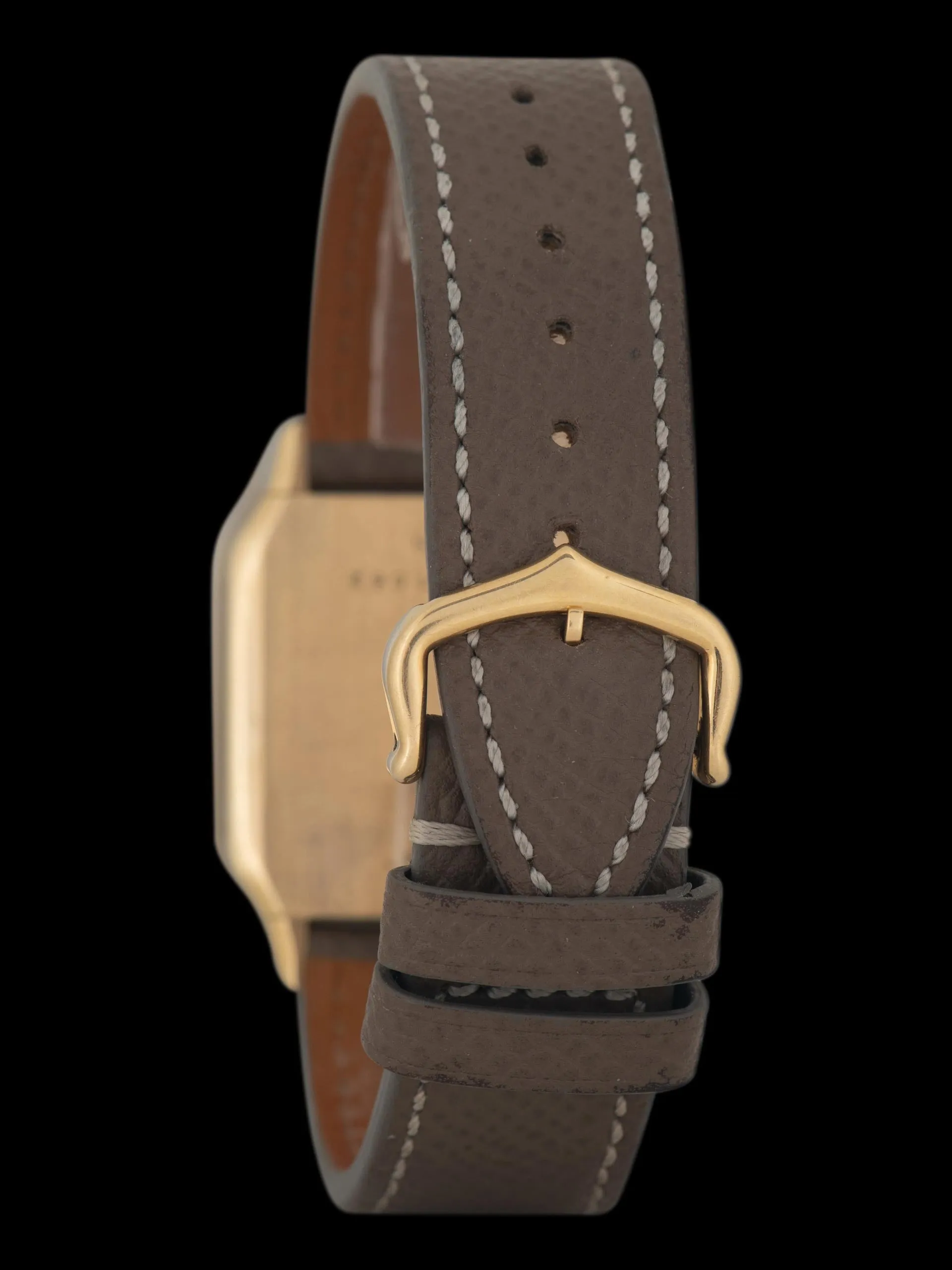 1980s Cartier Paris Santos-Dumont 18K YG (Ref. 96054) "Extra Plate"