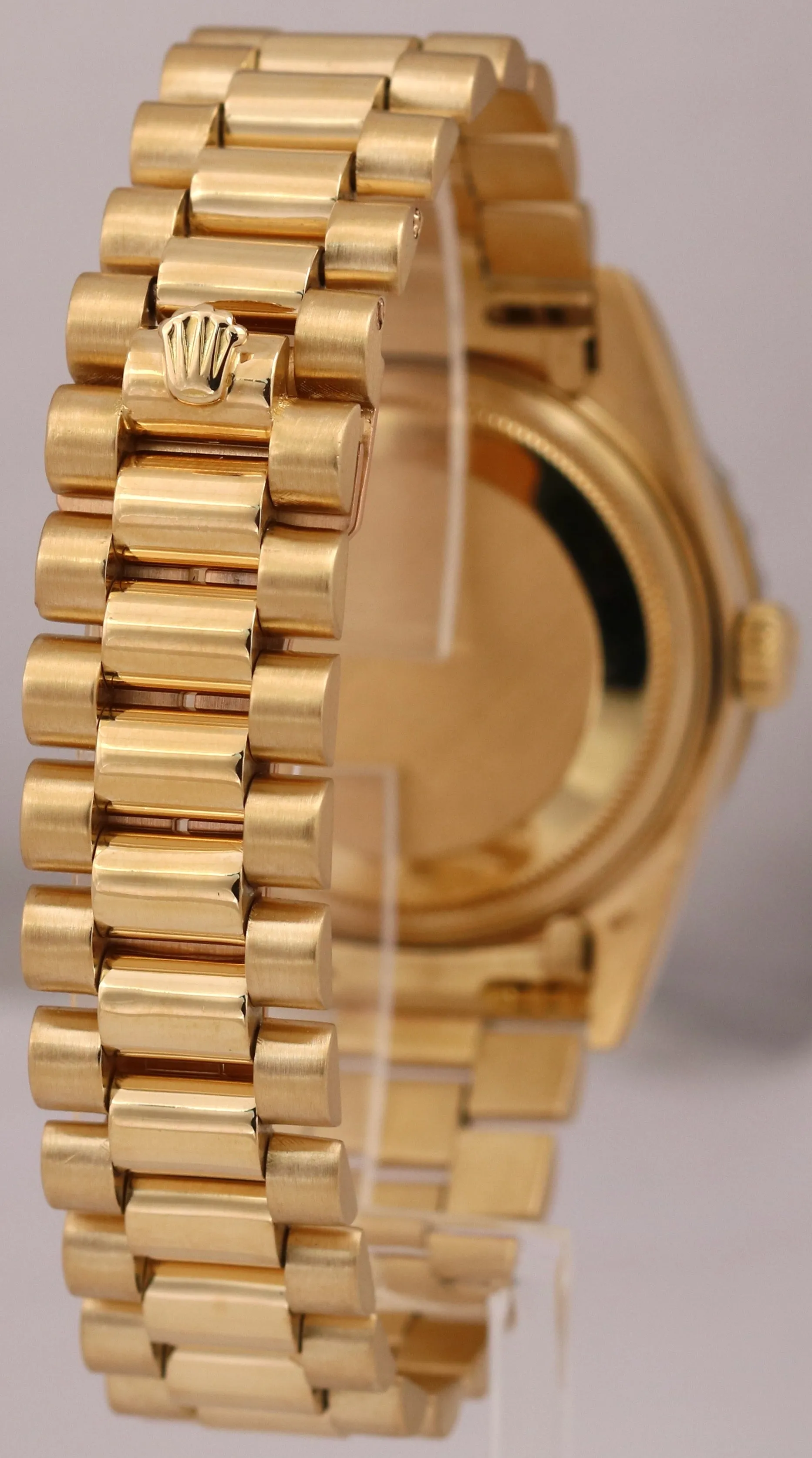 1984 Rolex Day-Date President 36mm White DIAMOND 18K Yellow Gold Watch 18038
