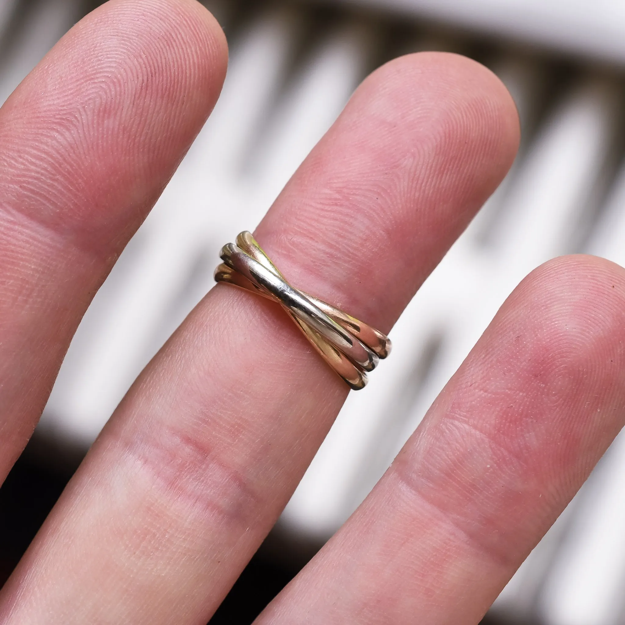 2000s Ukrainian Trinity Wedding Ring