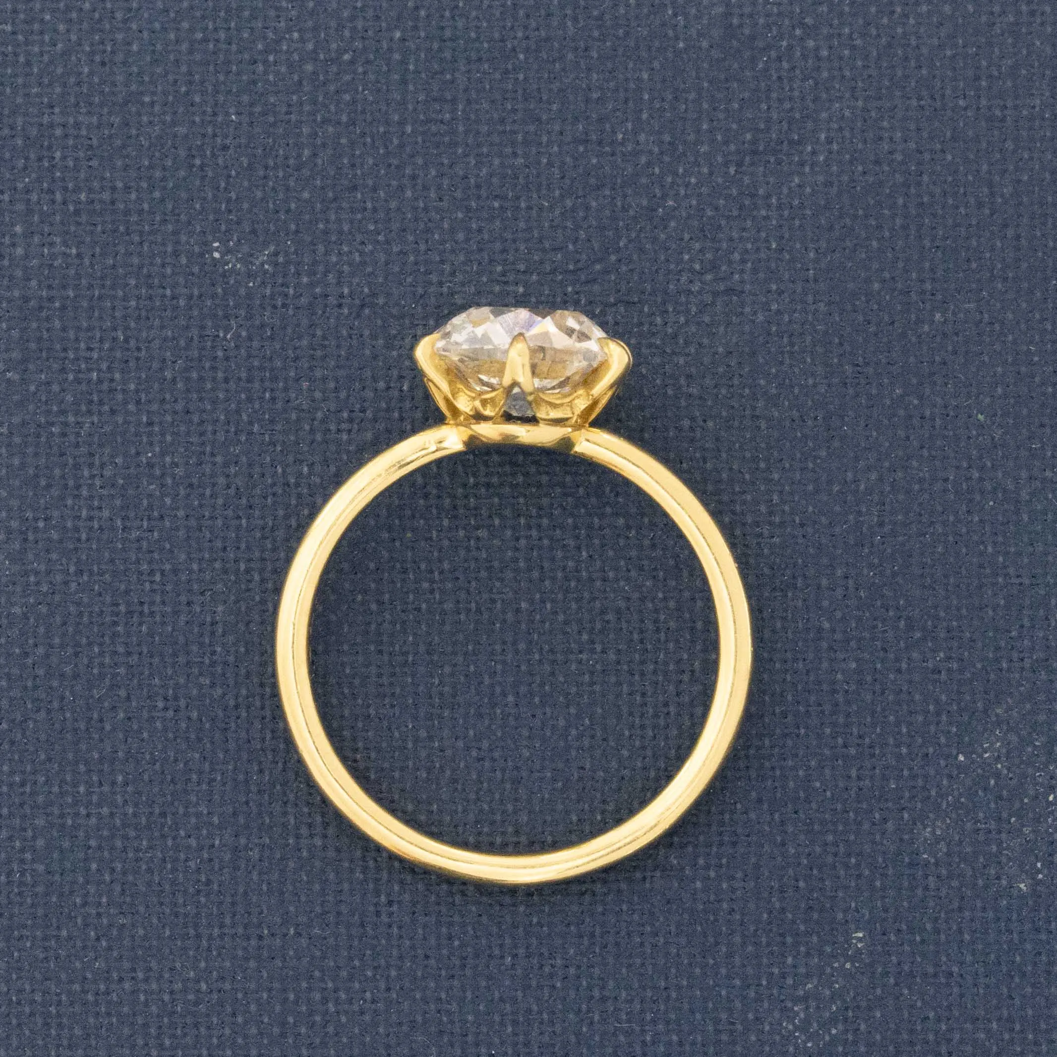 2.06ct Old Mine Cut Diamond Solitaire, GIA E SI1