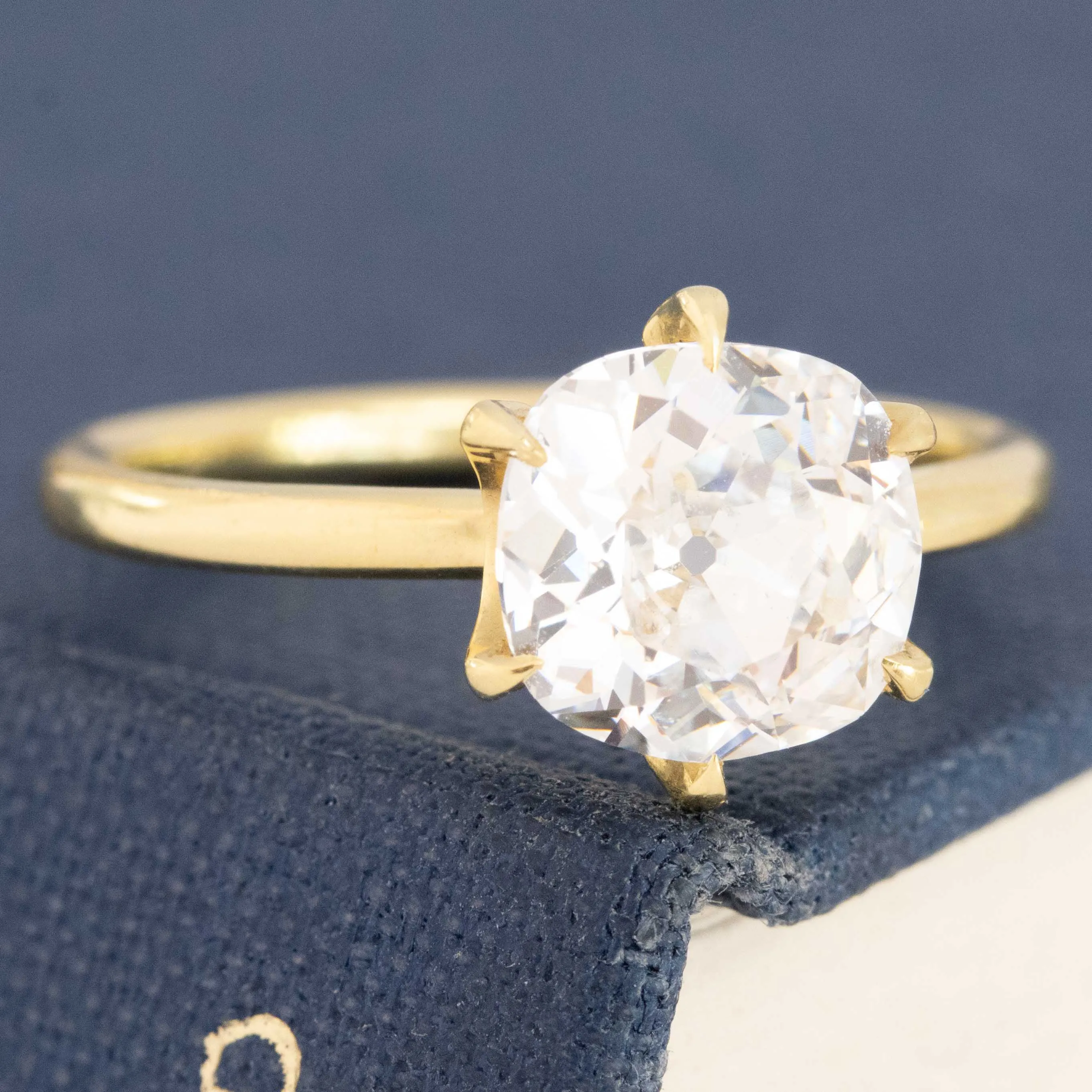 2.06ct Old Mine Cut Diamond Solitaire, GIA E SI1
