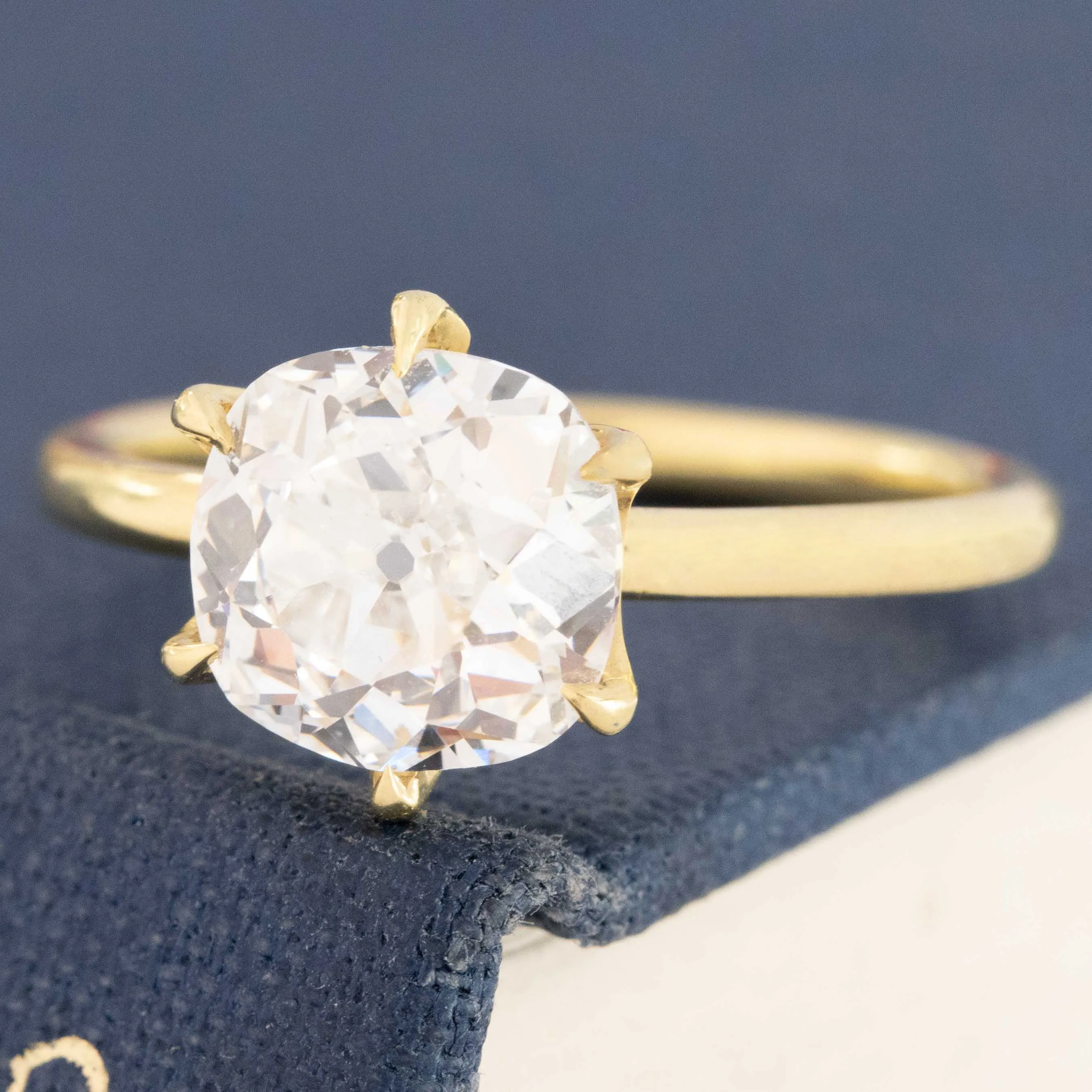 2.06ct Old Mine Cut Diamond Solitaire, GIA E SI1