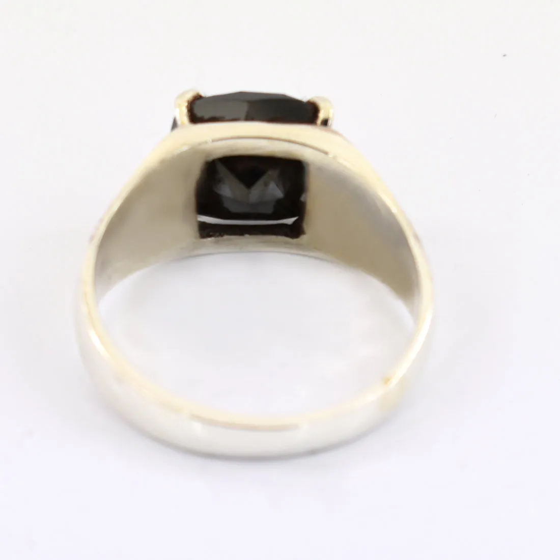 3.50 Ct Cushion Cut Certified Black Diamond Solitaire Ring in 925 Silver. Excellent Cut & Luster