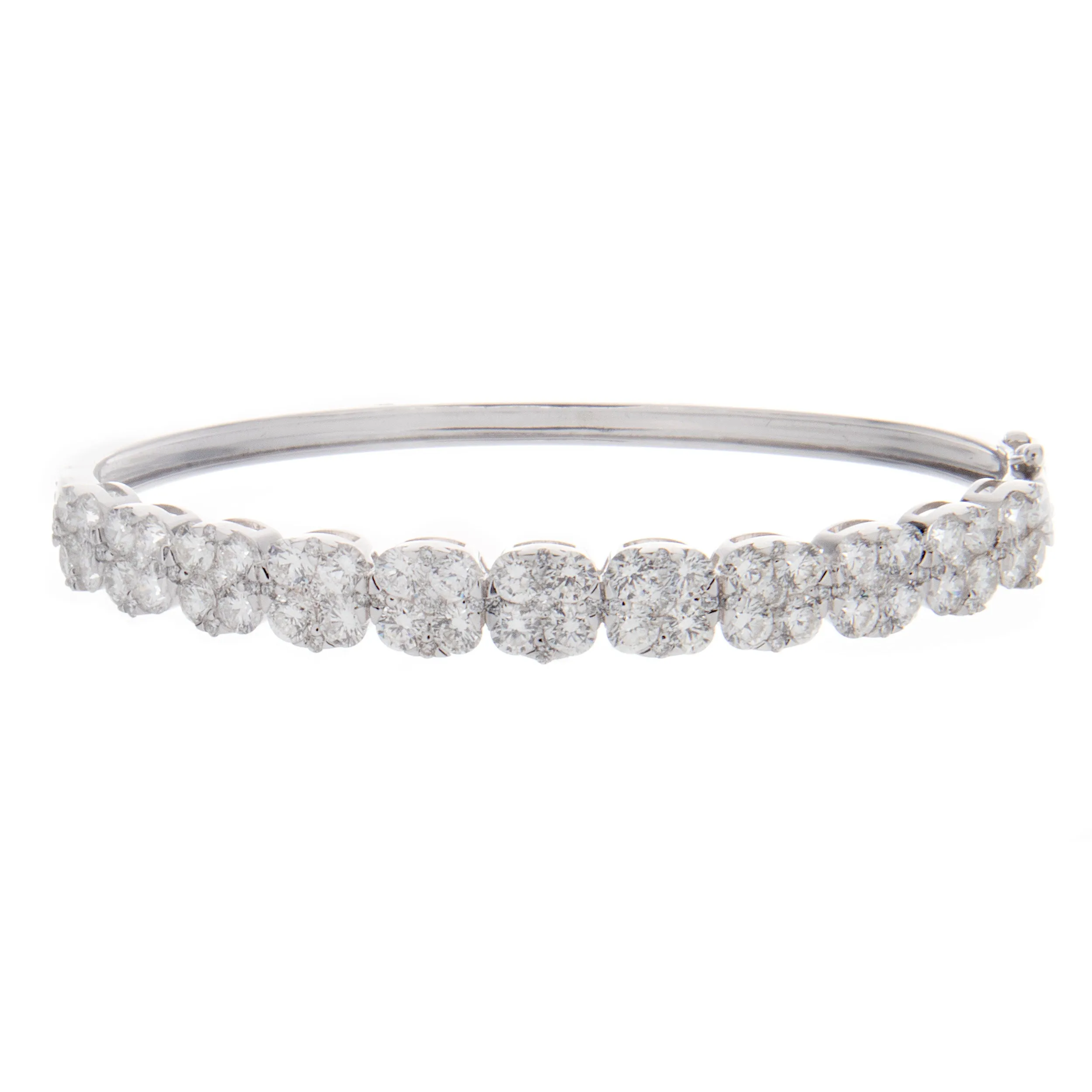 4.99ct 18k White Gold Bangle