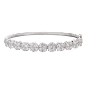 4.99ct 18k White Gold Bangle