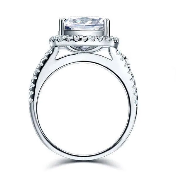 5.0 Ct Cushion-cut Diamond Engagement Ring