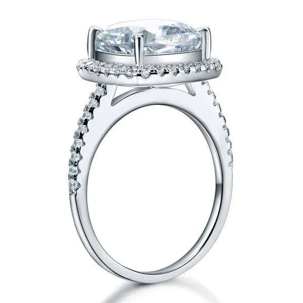 5.0 Ct Cushion-cut Diamond Engagement Ring