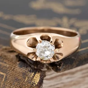 .62ct Antique Cushion Cut Diamond Belcher Ring