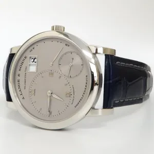 A. Lange & Söhne Lange 1 Solid Platinum Silver Dial Manual Wind 38.5MM 101.025