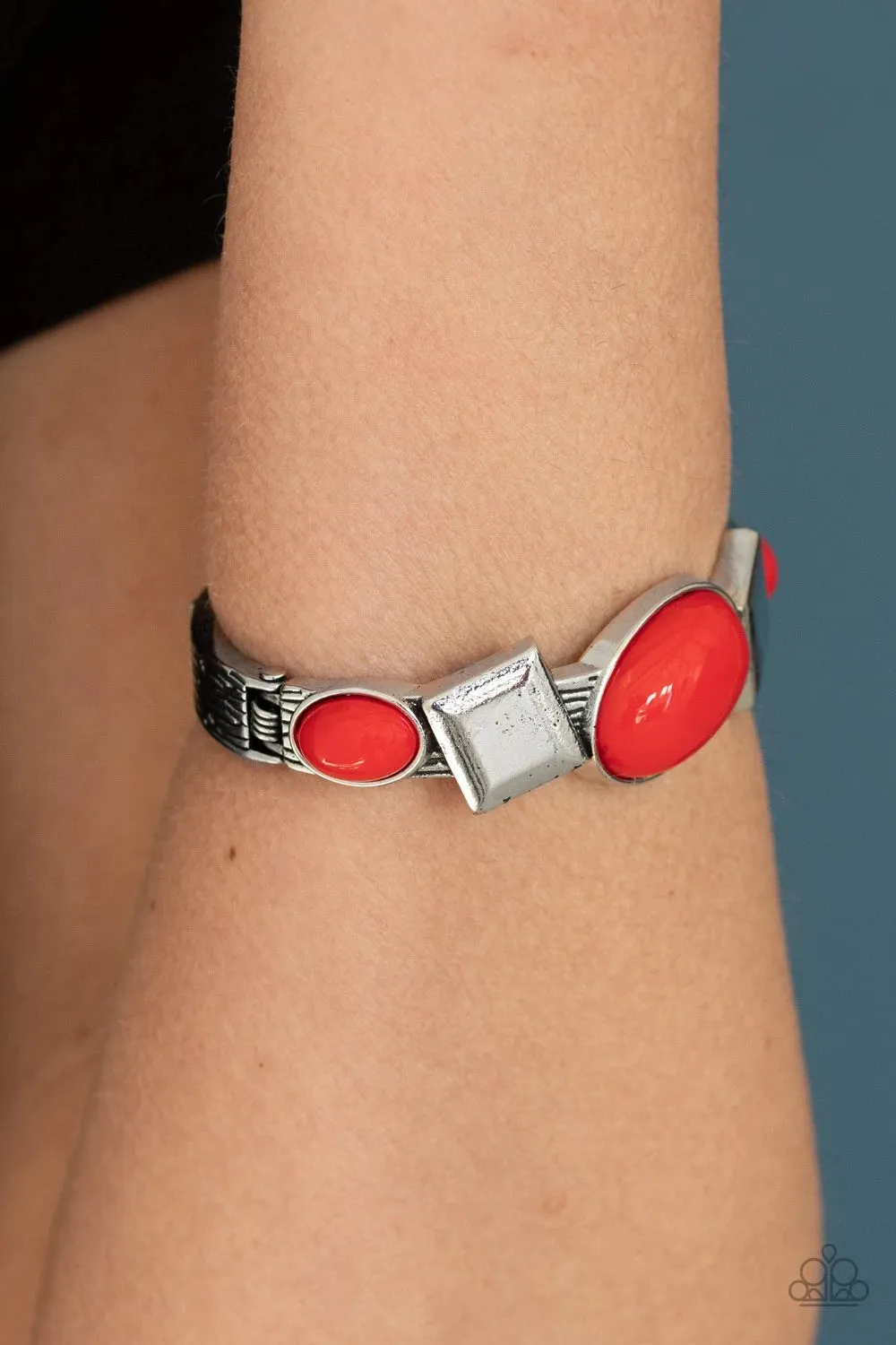 Abstract Appeal Red Bracelet