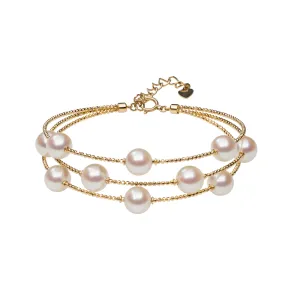 Akoya 3 Strand Sparkle Bracelet