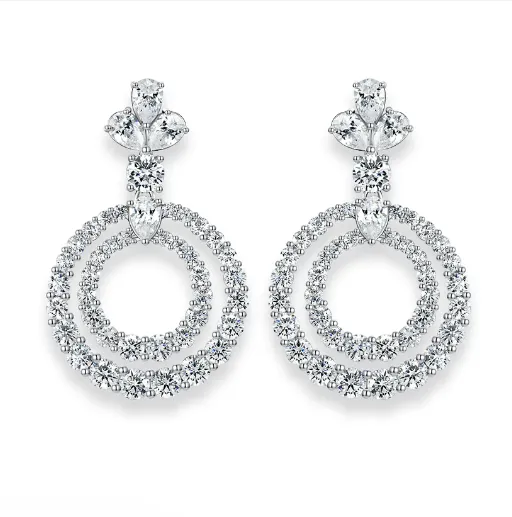 Anastasia 03 Diamond White Earrings