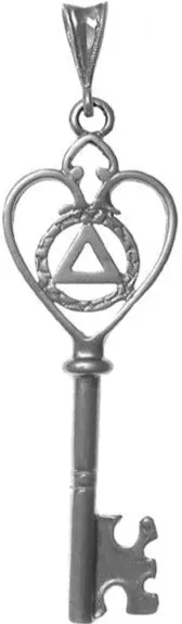 AS59. AA Symbol. Sterling Silver.