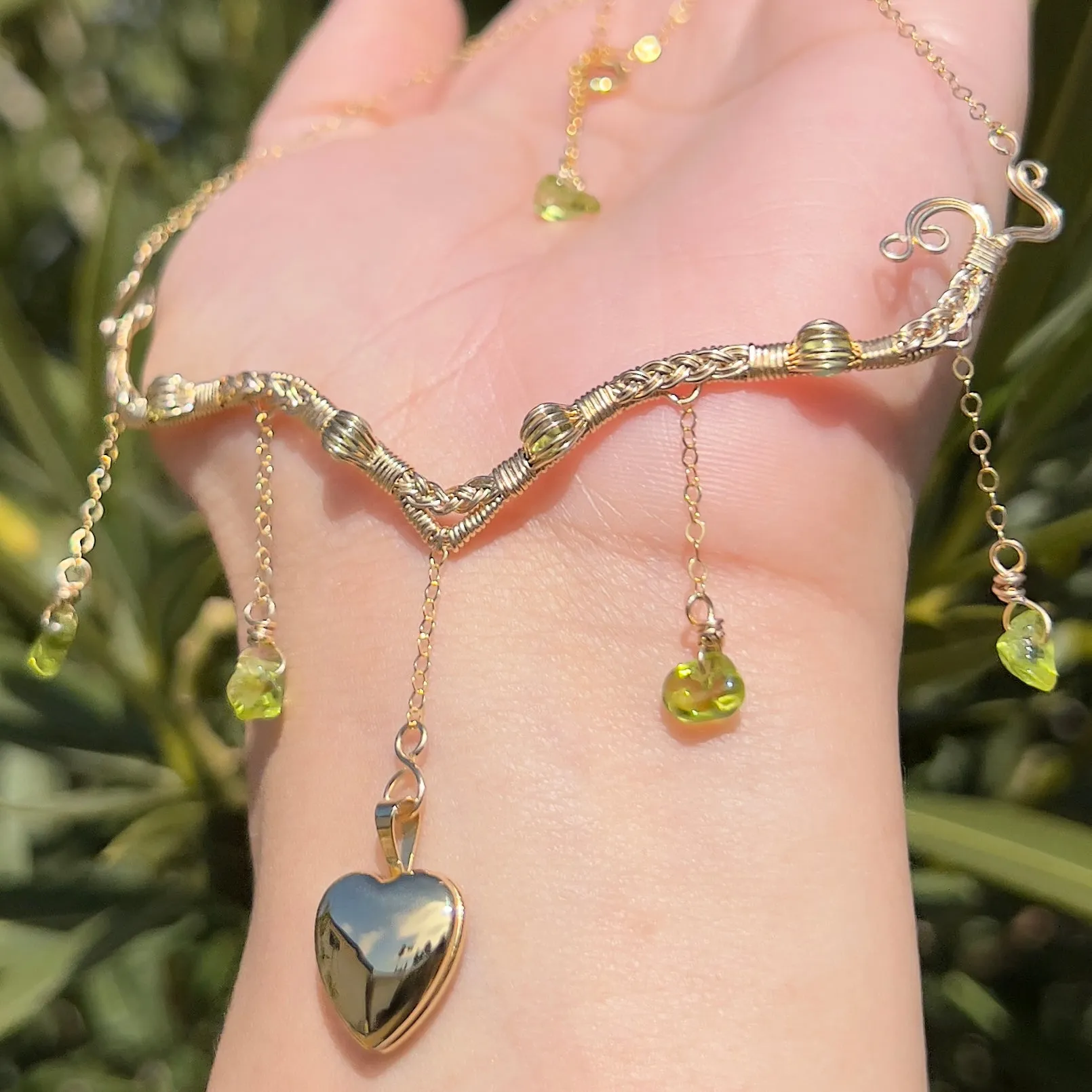 Astraea Lovers Locket Peridot 14KGF ✵
