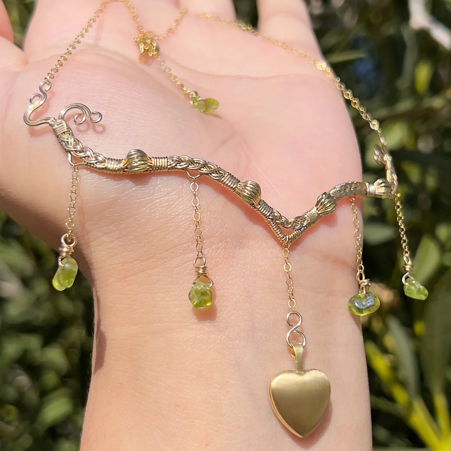 Astraea Lovers Locket Peridot 14KGF ✵