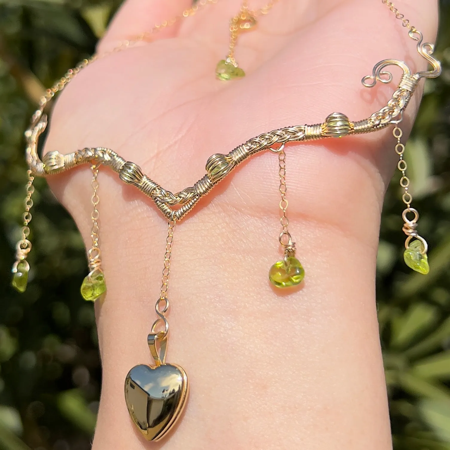 Astraea Lovers Locket Peridot 14KGF ✵