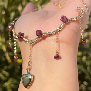 Astraea Lovers Locket Pink Tourmaline 14KGF ✵
