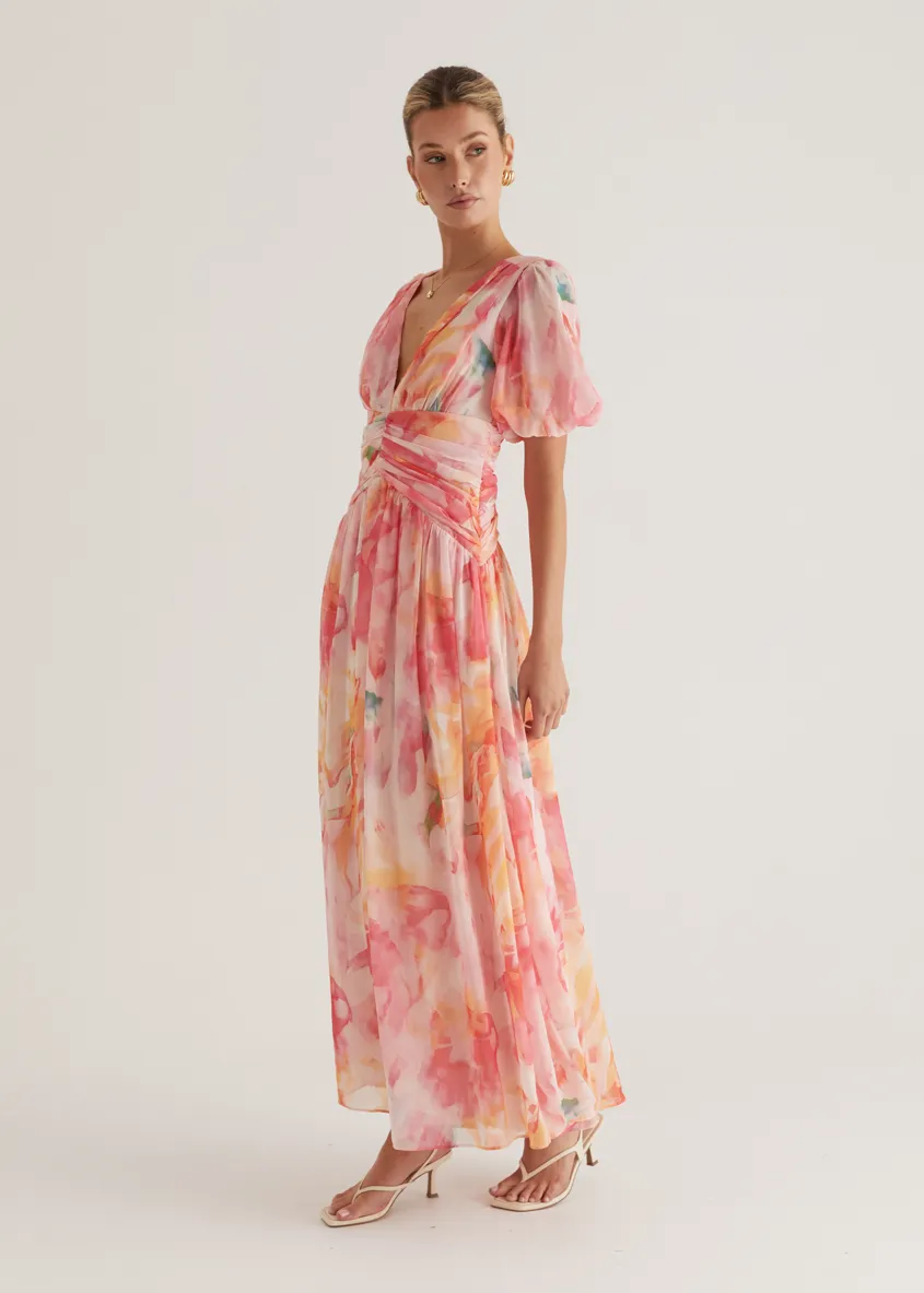 Aubree Maxi Dress - Ruby Splash