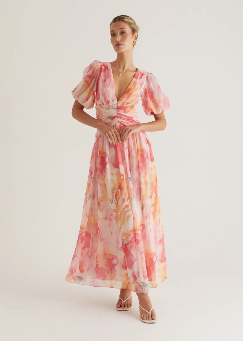Aubree Maxi Dress - Ruby Splash