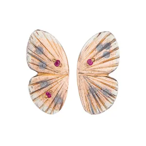 Baby Asterope Studs With Rubies