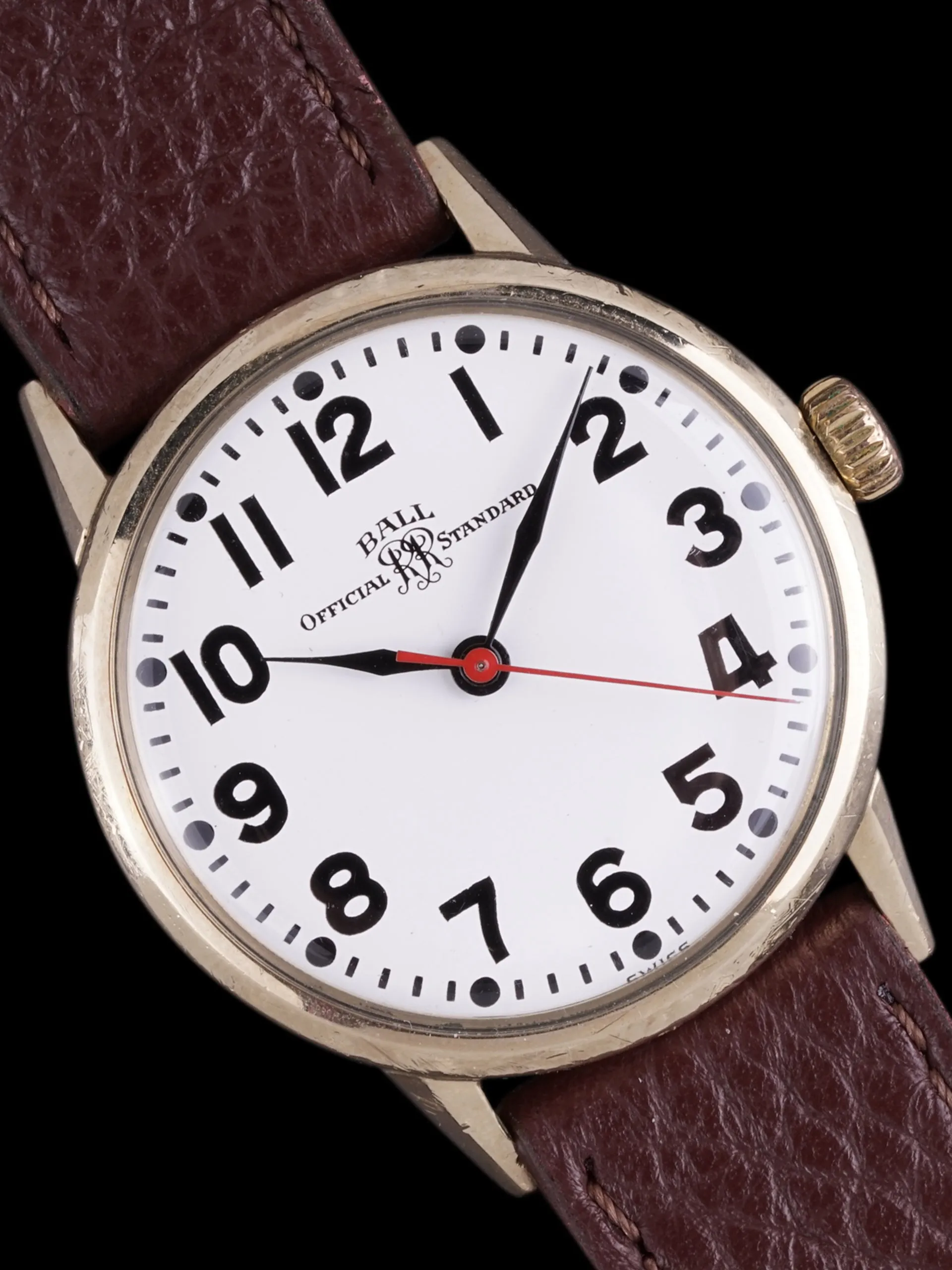 Ball Railroad Official Standard Manual Wind "10K Gold Filled"