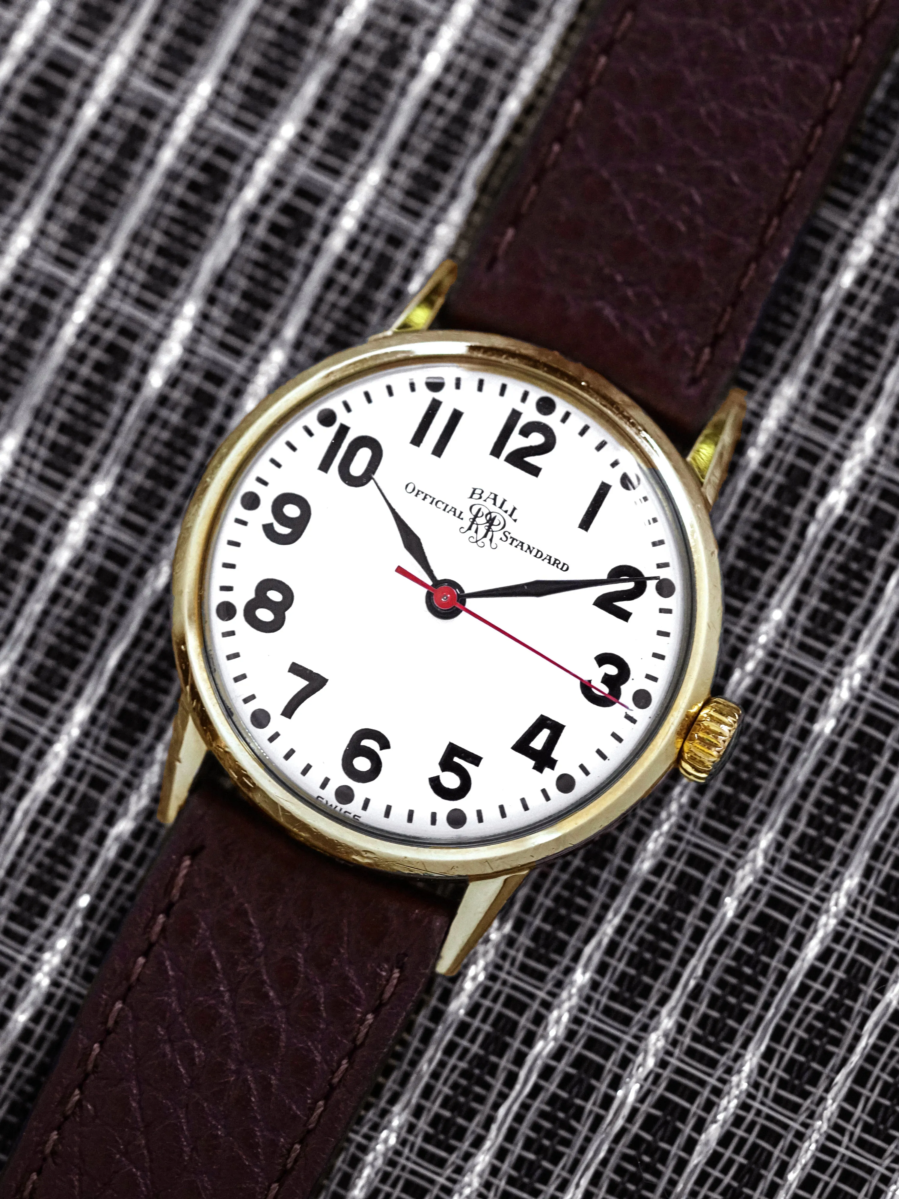 Ball Railroad Official Standard Manual Wind "10K Gold Filled"