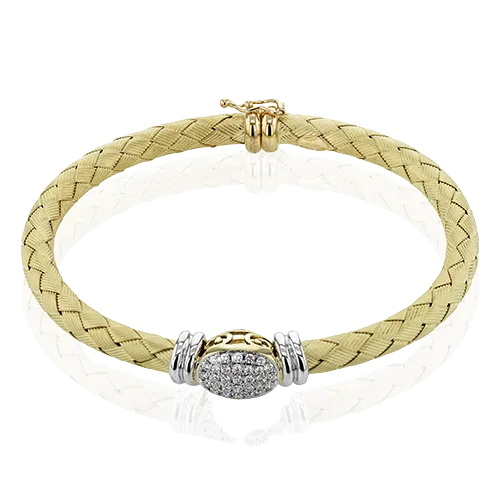 Bangle in 18k Gold with Diamonds