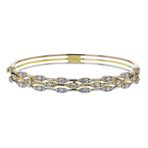 Bangle in 18k Gold with Diamonds