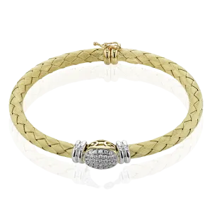 Bangle in 18k Gold with Diamonds