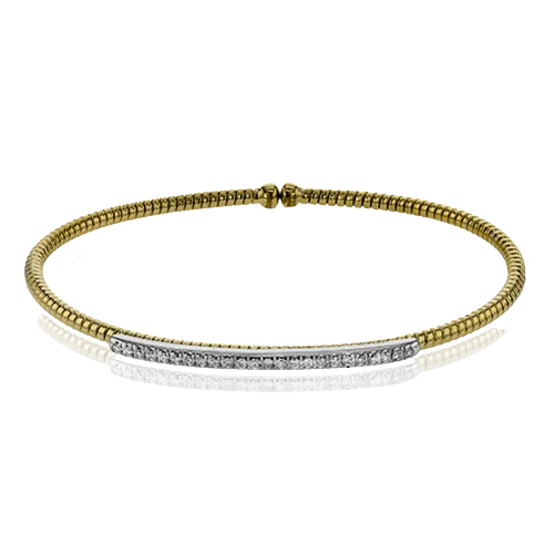 Bangle in 18k Gold with Diamonds