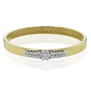 Bangle in 18k Gold with Diamonds