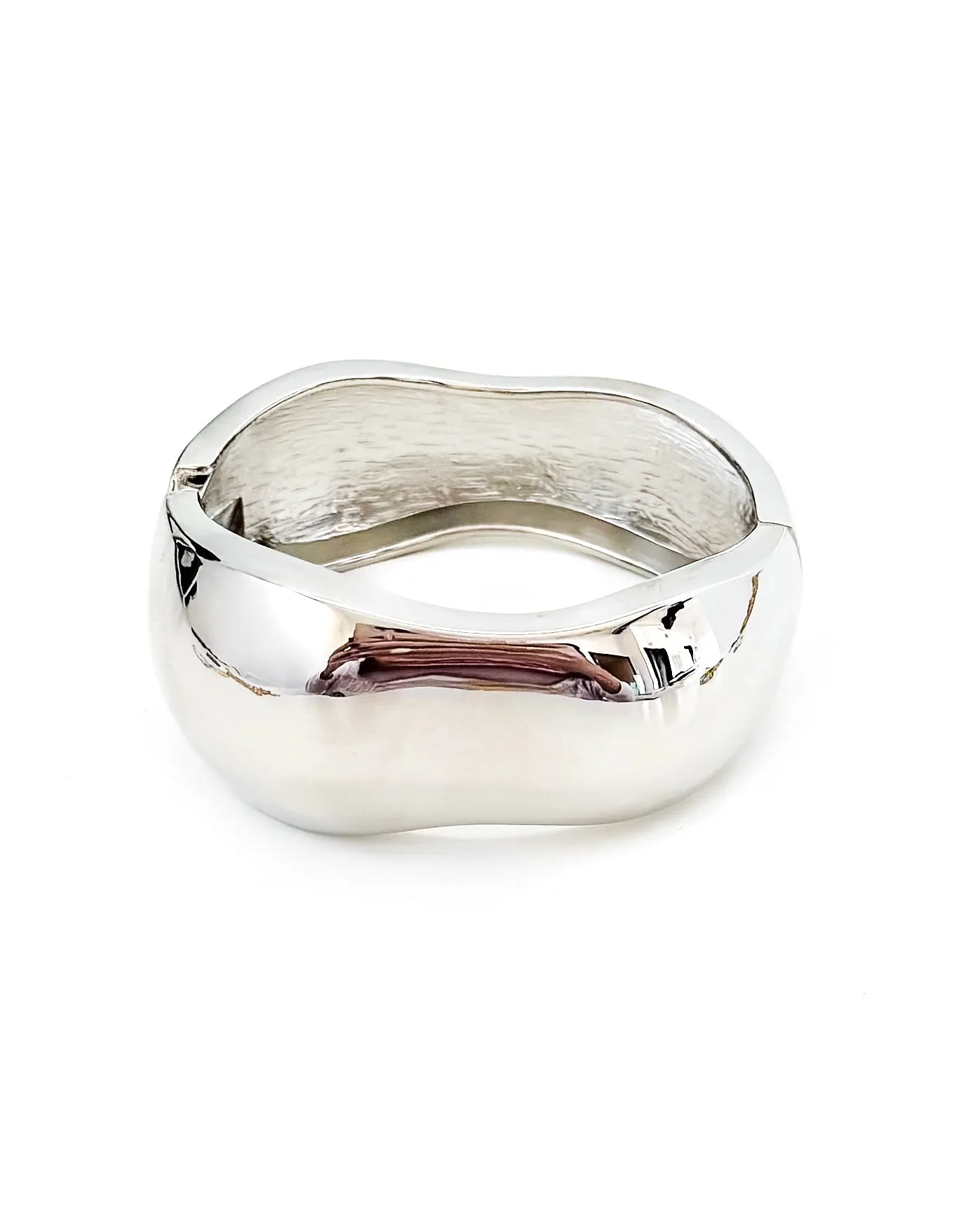 Banks Chunky Silver Irregular Bangle