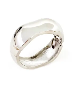 Banks Chunky Silver Irregular Bangle