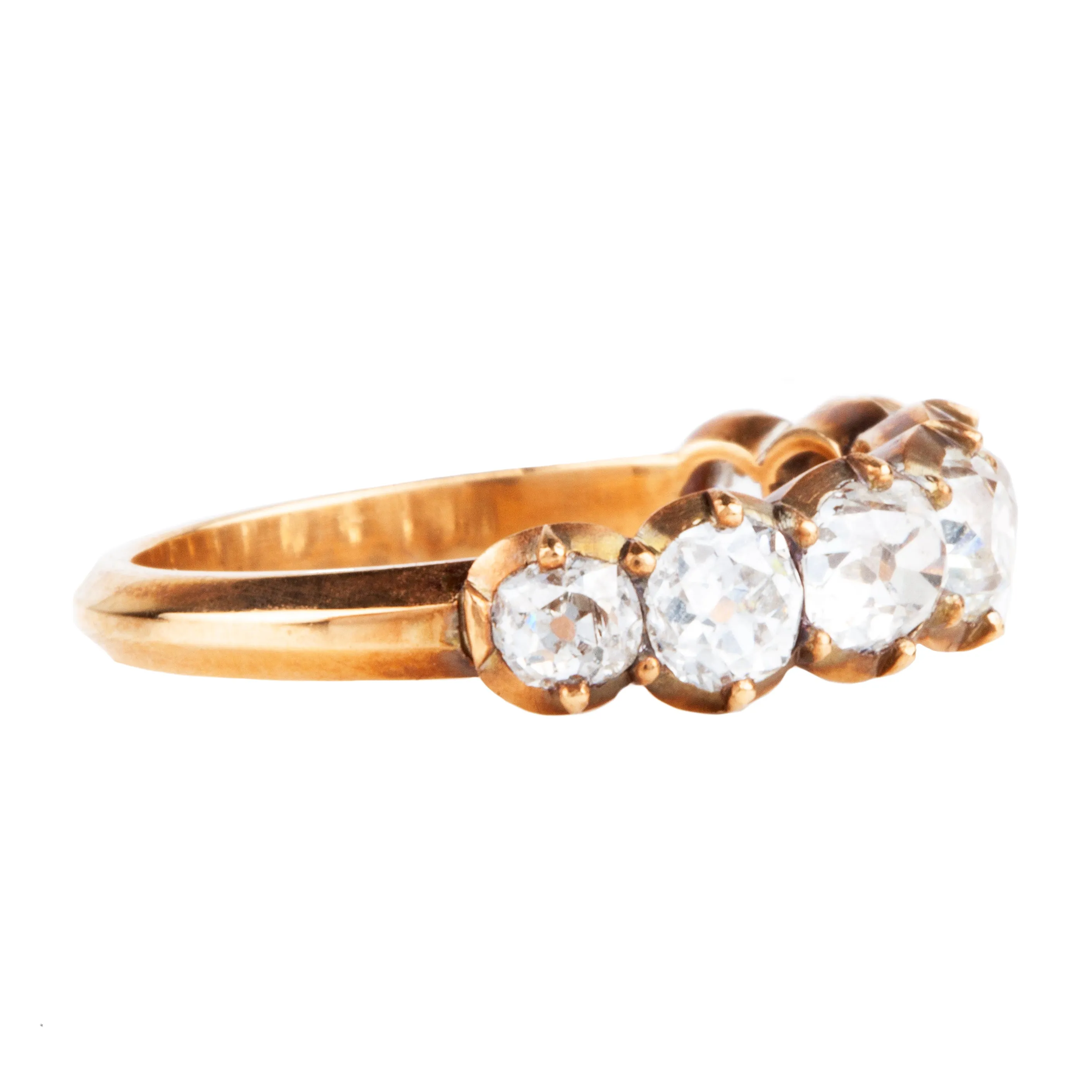 Bell and Bird Signature Cutaway Diamond Half Hoop Band