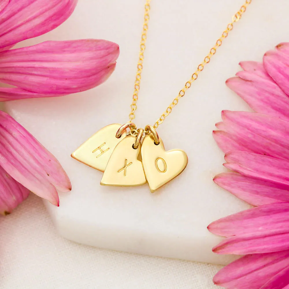 Best Friends Heart Charm Necklace
