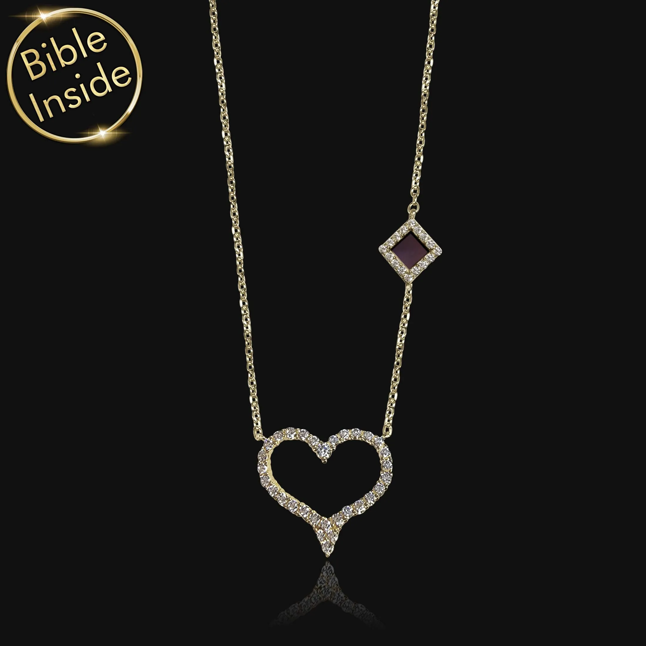 Bible Scripture Necklace With Nano Bible - Amora Necklace