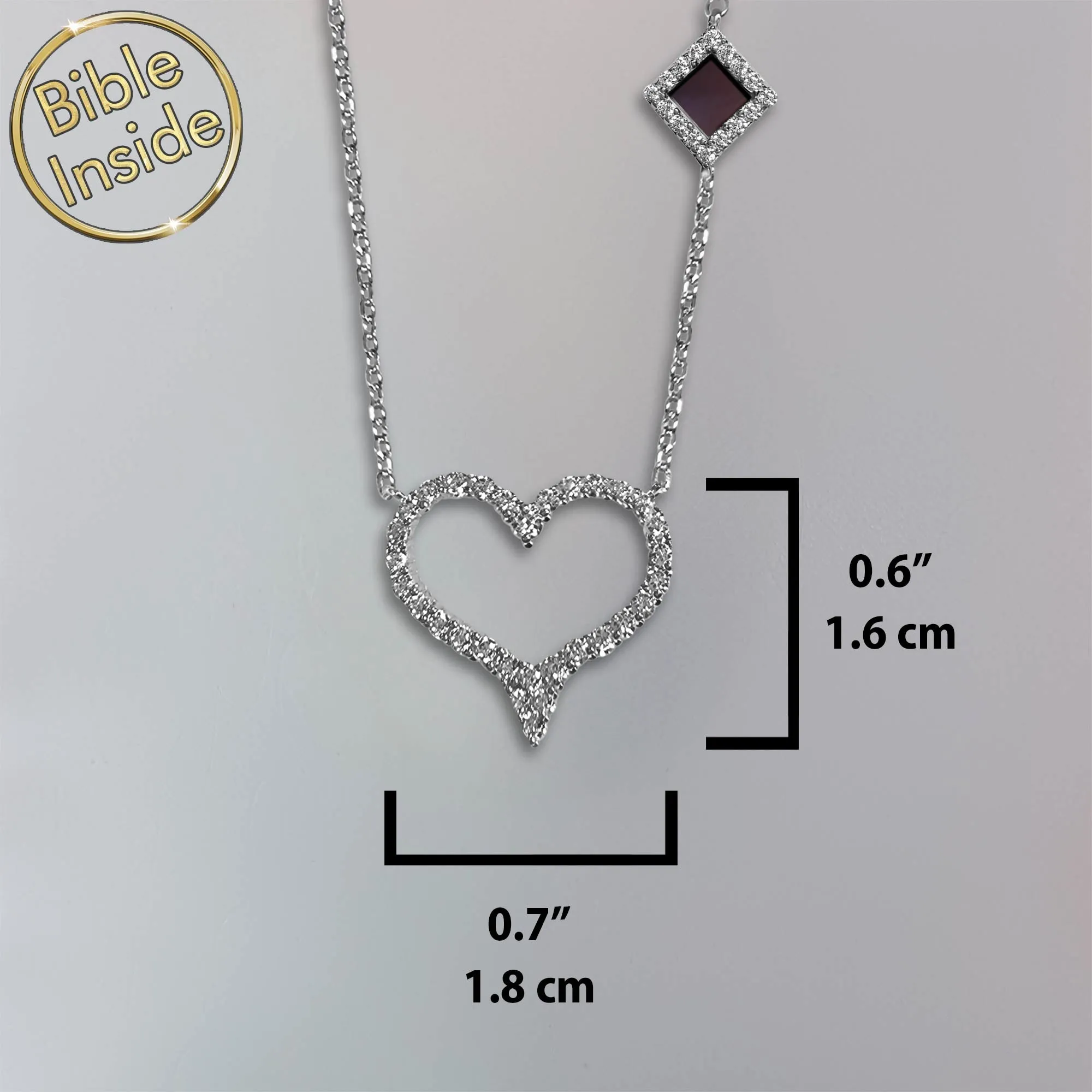 Bible Scripture Necklace With Nano Bible - Amora Necklace