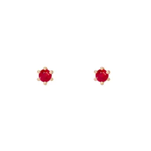 Birthstone Earrings: July Ruby