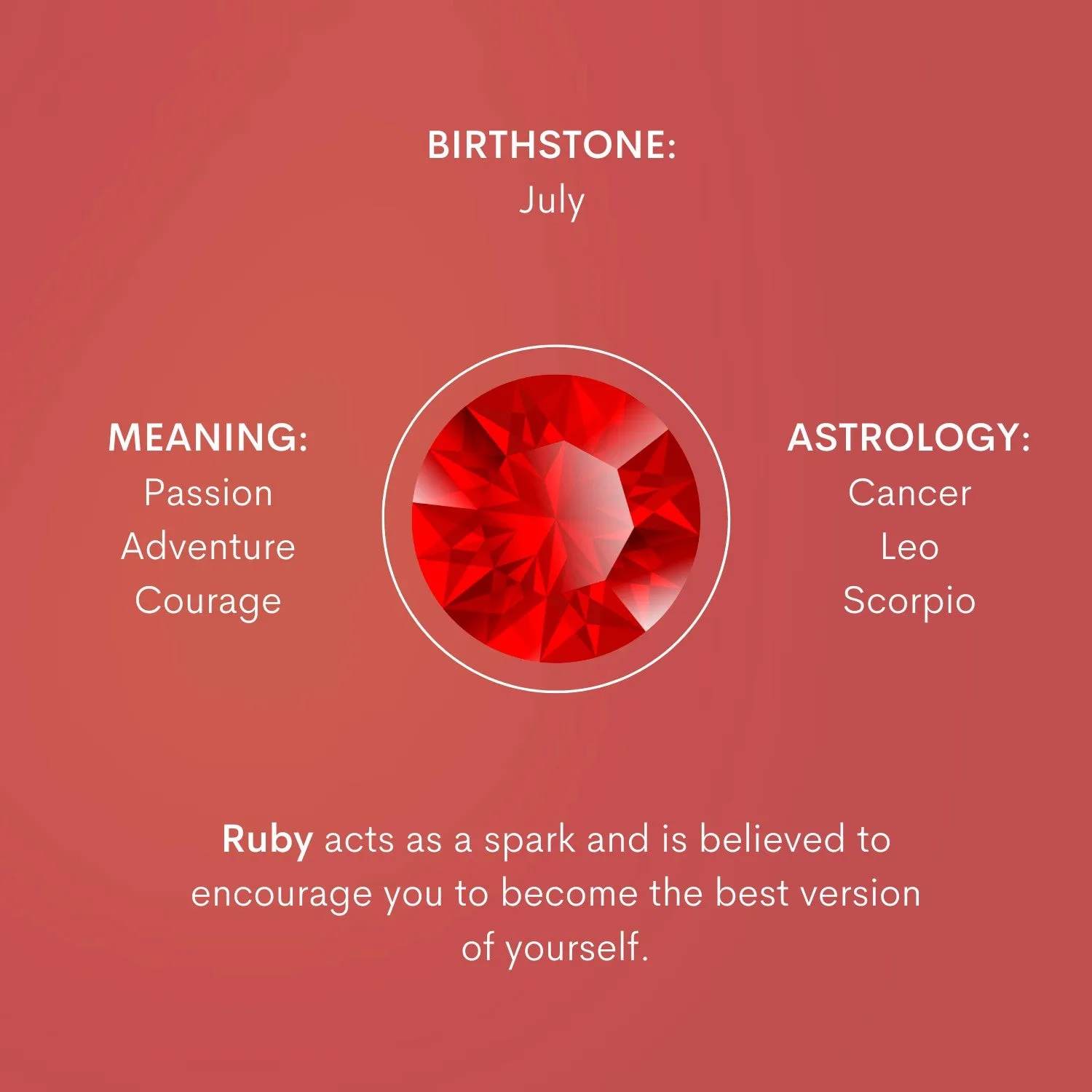 Birthstone Huggies - July