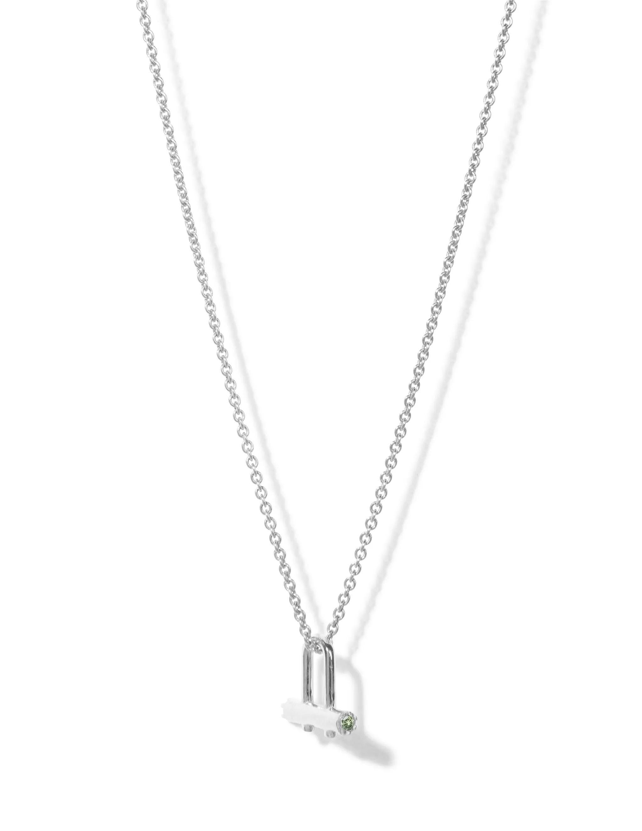 Birthstone Necklace <br> Silver