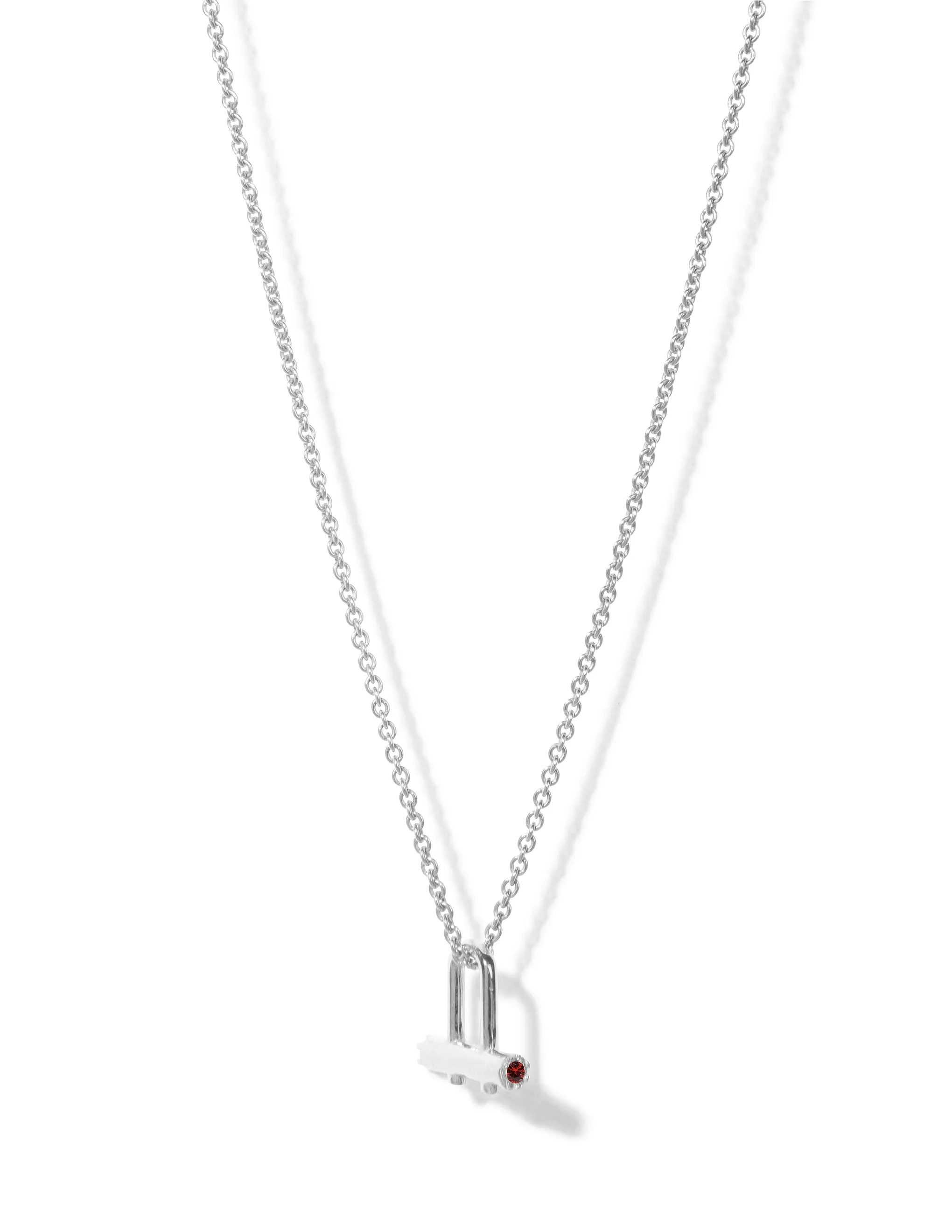 Birthstone Necklace <br> Silver