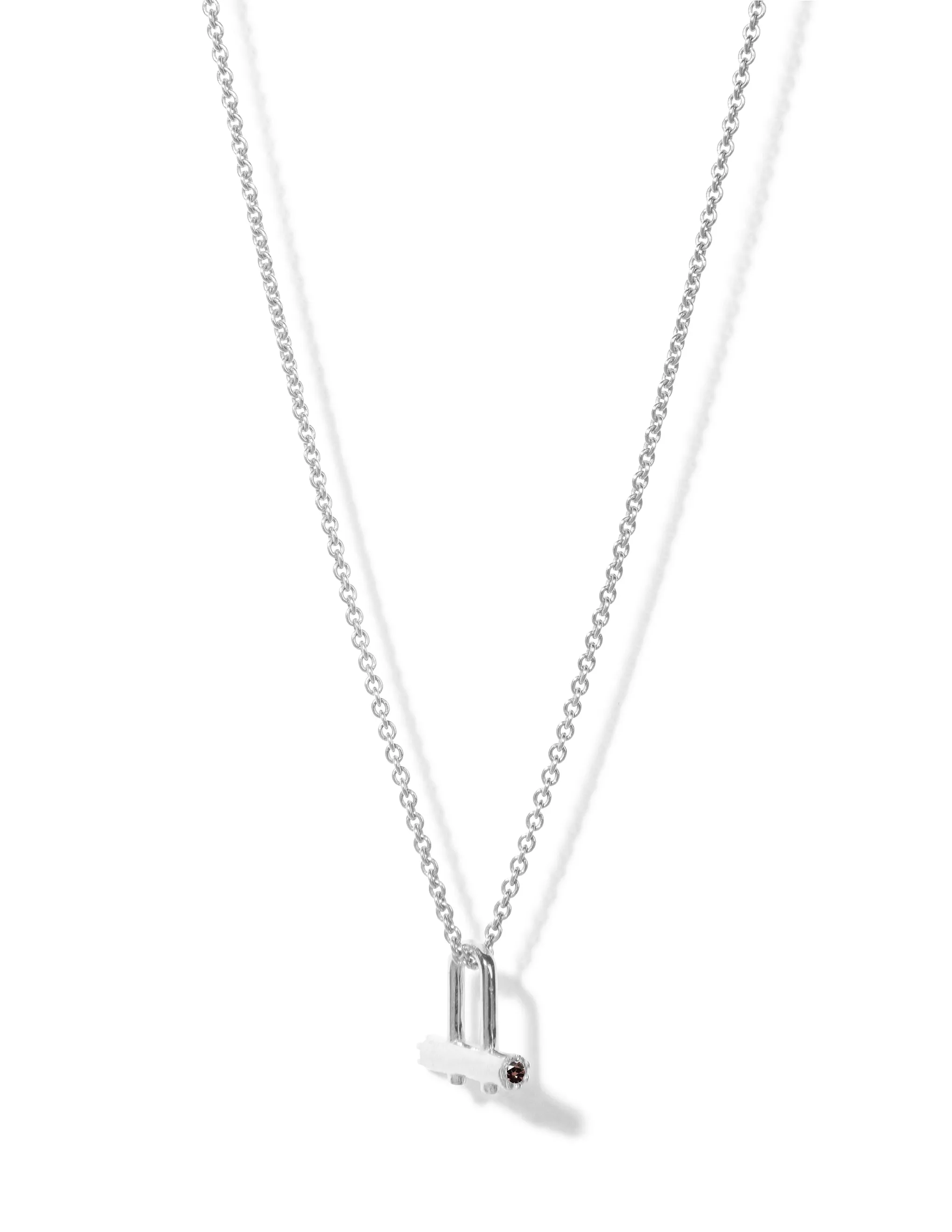 Birthstone Necklace <br> Silver