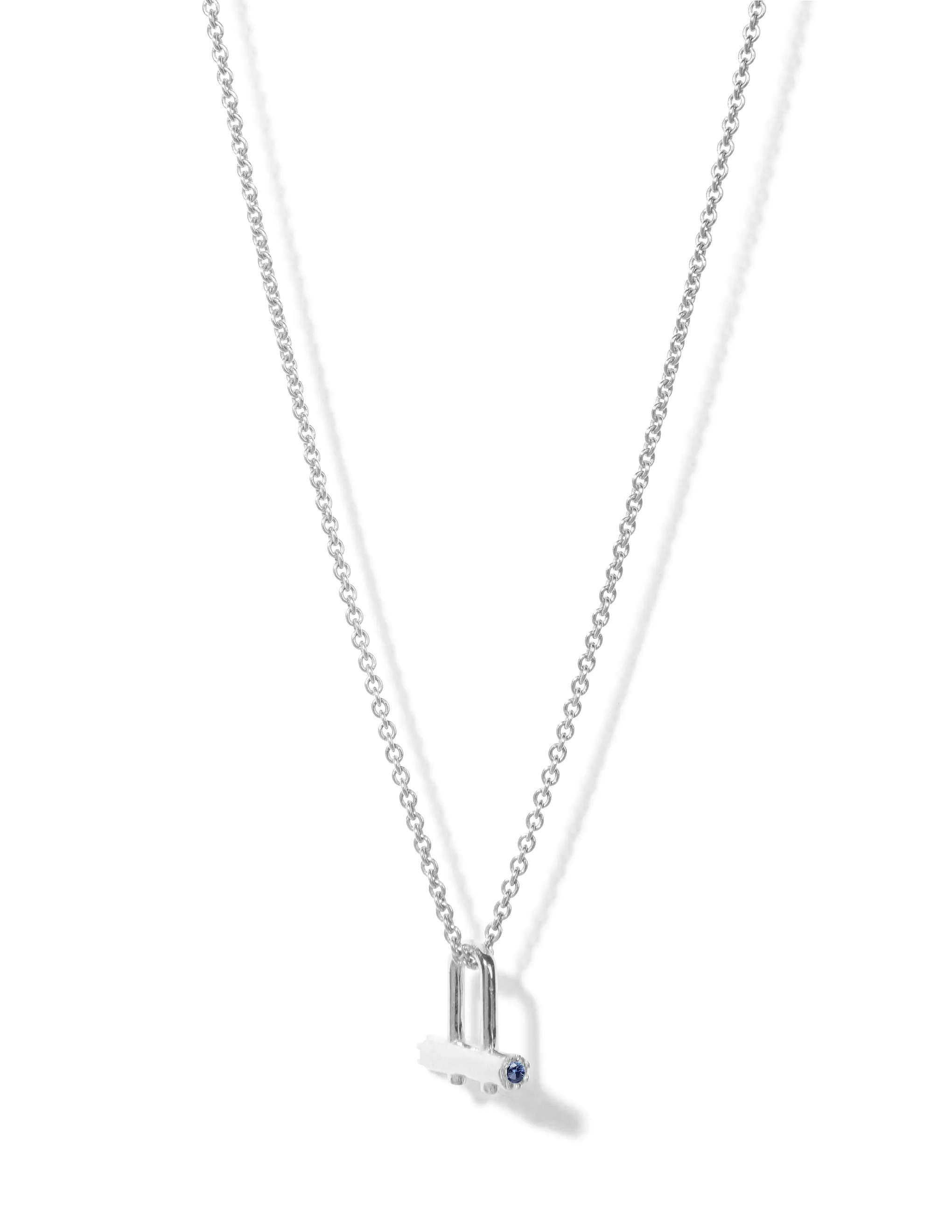 Birthstone Necklace <br> Silver