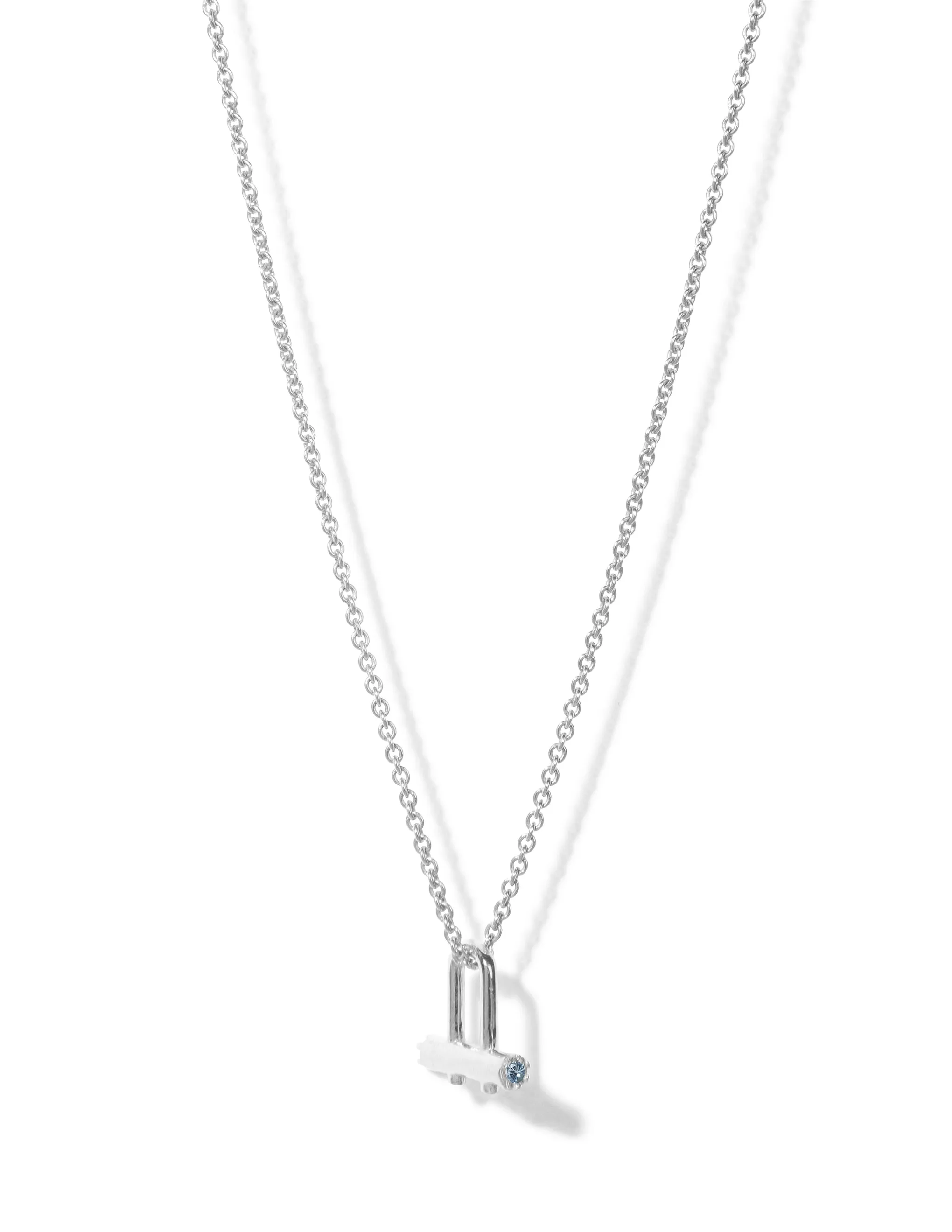 Birthstone Necklace <br> Silver