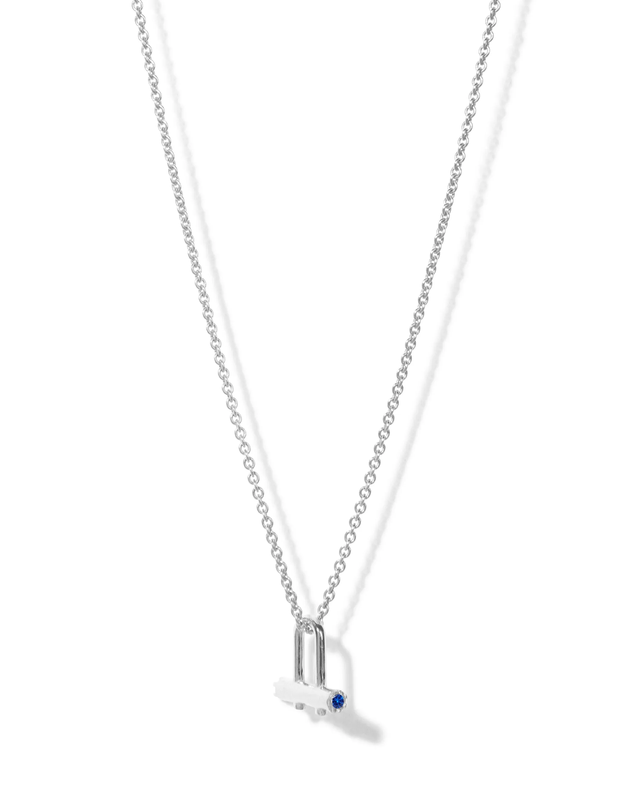 Birthstone Necklace <br> Silver