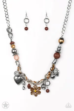 Blockbuster - Charmed, I'm Sure -Brown - Necklace