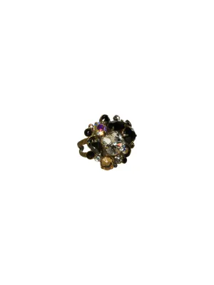 Bold Crystal Cluster Cocktail Ring - RCC1AGEM