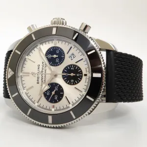 Breitling Superocean Heritage II Chronograph B01 Silver Panda Dial Steel  AB0162